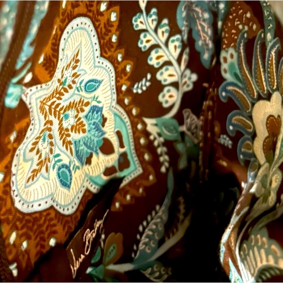 Vera Bradley Java Blue retired design smaller Molly handbag - Picture 3 of 5